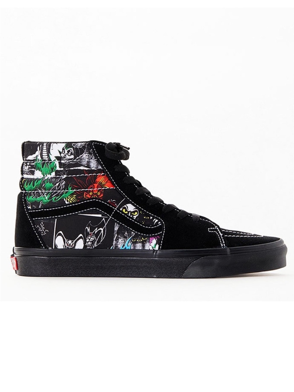 NWT Vans X Disney 100th Villains Sk8 Hi Shoes Black Sneakers M 9.5 W 11
